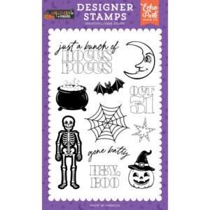 Echo Park - Halloween Parade - Stamp Set, Gone Batty