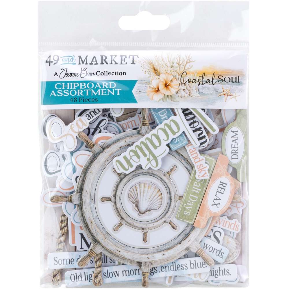 49 & Market - Coastal Soul - Chipboard Set