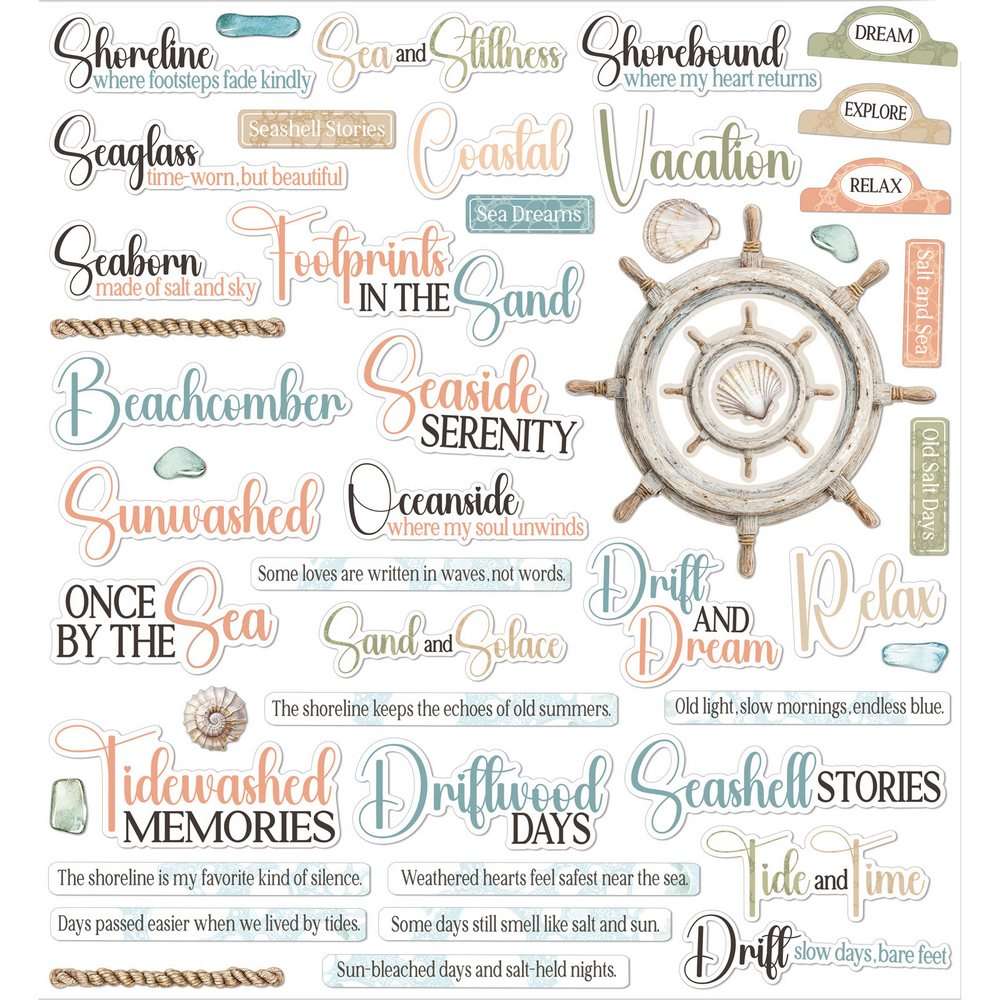 49 & Market - Coastal Soul - Chipboard Set - Image 2