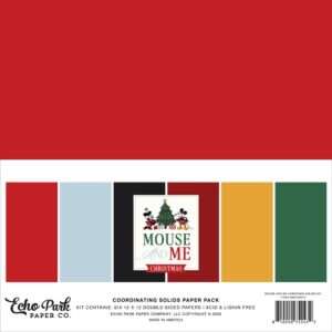 Echo Park - Mouse & Me Christmas - Solids Kit 12x12"
