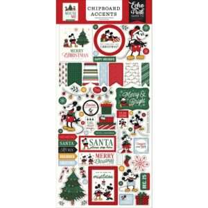 Echo Park - Mouse & Me Christmas - Chipboard Accents