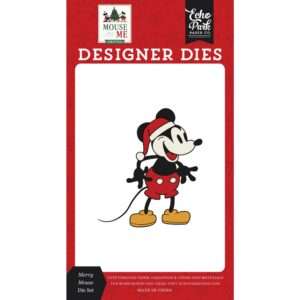 Echo Park - Mouse & Me Christmas - Small Die Set, Merry Mouse