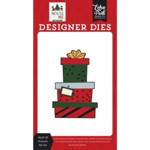 Echo Park - Mouse & Me Christmas - Small Die Set, Stack Of Presents