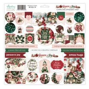 Mintay - Season Of Joy - 12x12" Chipboard Ephemera Sheet