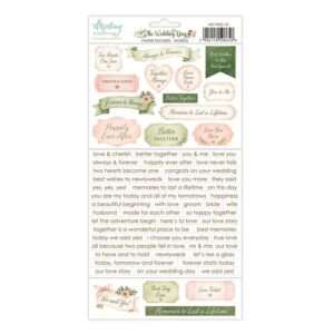 Mintay - The Wedding Day - Paper Stickers, Words