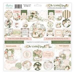 Mintay - The Wedding Day - Chipboard Ephemera Sheet