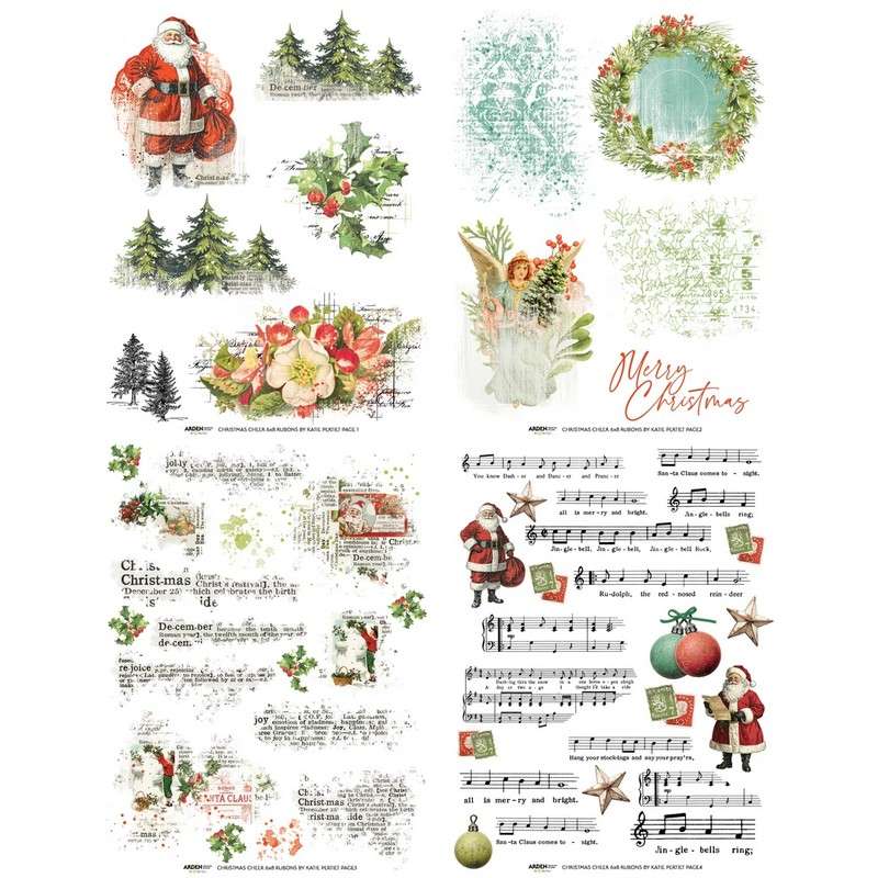 Arden Creative Studio - Christmas Cheer - Rub-On Transfer Set - Image 2