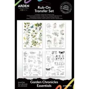 Arden Creative Studio - Garden Chronicles - Rub-On Transfer Set, Essentials