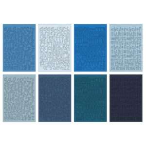 Echo Park - Essentials Alpha Sticker Book - Blues - Image 2