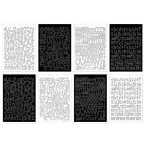 Echo Park - Essentials Alpha Sticker Book - Black & White - Image 2