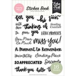 Echo Park - Essentials Sticker Book - Everyday Phrases