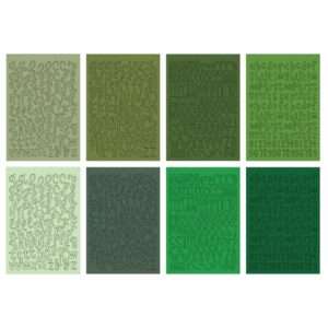 Echo Park - Essentials Alpha Sticker Book - Greens - Image 2