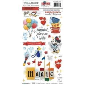 49 & Market - Mouse & Co - Rub-on Transfer Set, Essential