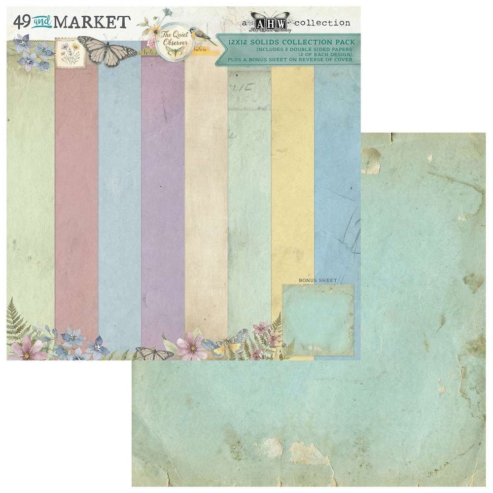 49 & Market - The Quiet Observer - 12 x12 Solids Pack - Image 2