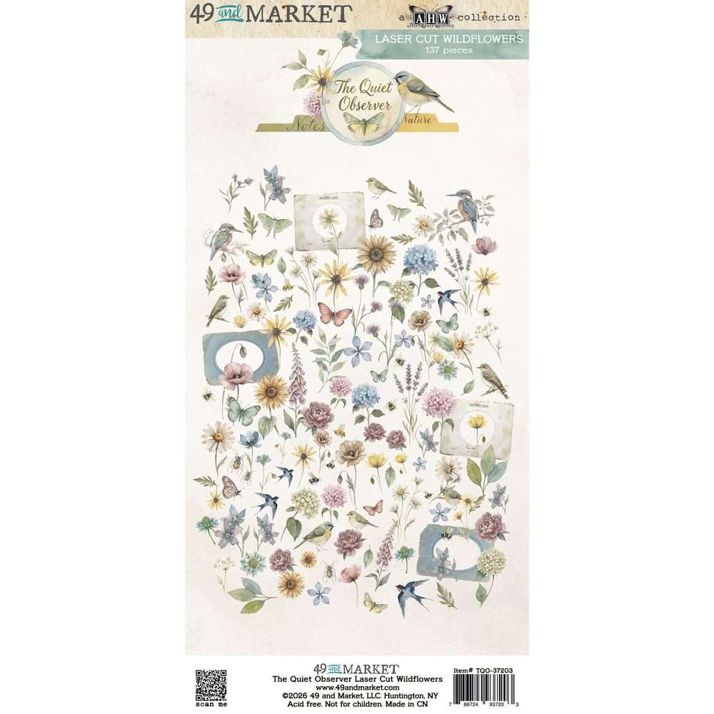 49 & Market - The Quiet Observer - Laser Cut Wildflowers