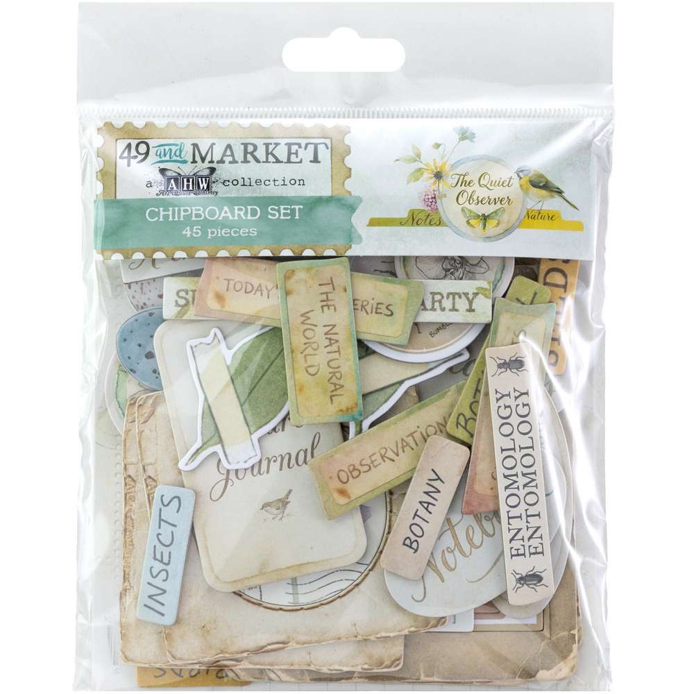 49 & Market - The Quiet Observer - Chipboard Set