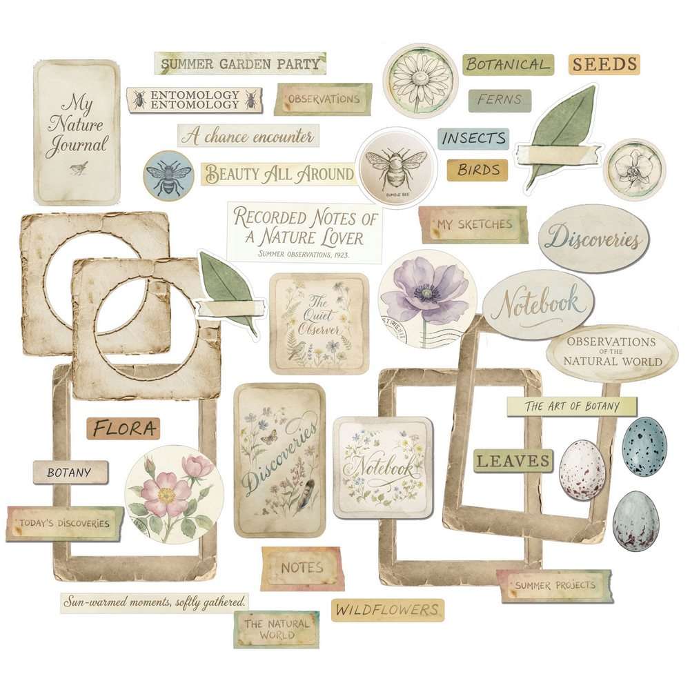 49 & Market - The Quiet Observer - Chipboard Set - Image 2
