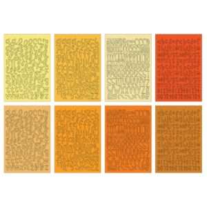 Echo Park - Essentials Alpha Sticker Book - Yellows - Image 2