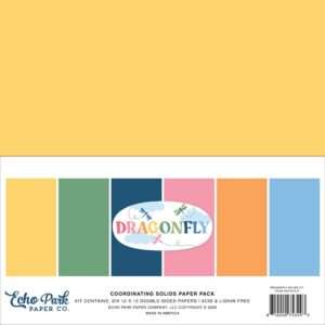 Echo Park - Dragonfly - Solids Kit 12x12"