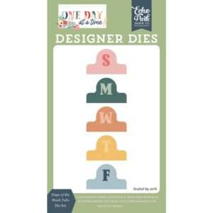 Echo Park - One Day At A Time - Medium Die Set, Days Of The Week Tabs