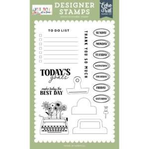Echo Park - One Day At A Time - Stamp Set, To Do List