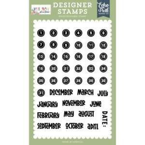Echo Park - One Day At A Time - Stamp Set, Date