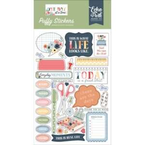 Echo Park - One Day At A Time - Puffy Stickers