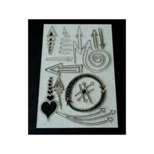 2Crafty Chipboard - Arrows Funky