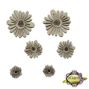 2Crafty Chipboard - Happy Daisy Set