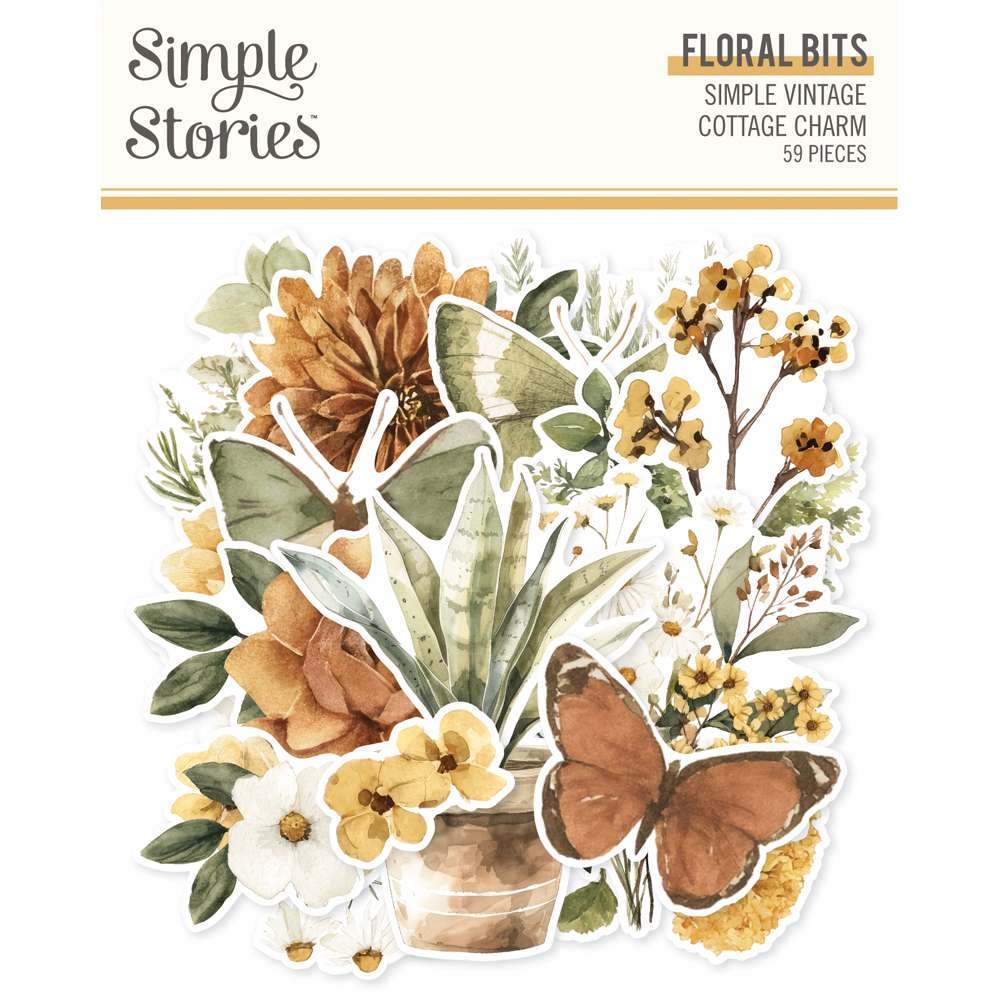 Simple Stories - Cottage Charm - Floral Bits