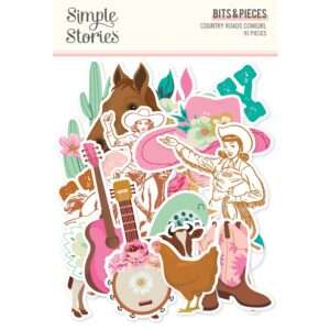 Simple Stories - Country Roads Cowgirl - Bits & Pieces