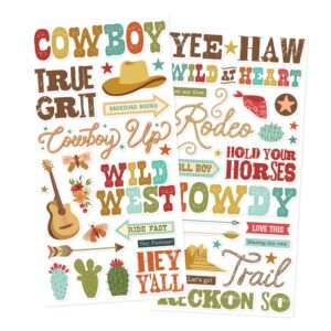 Simple Stories - Country Roads Cowboy - Foam Stickers - Image 3