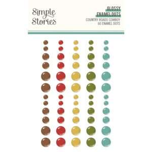 Simple Stories - Country Roads Cowboy - Enamel Dots