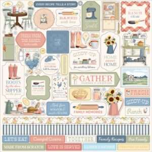 Carta Bella - Cowgirl Kitchen - Collection Kit 12x12" - Image 14