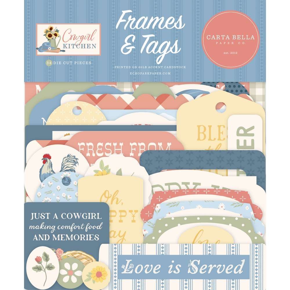 Carta Bella - Cowgirl Kitchen - Frames & Tags