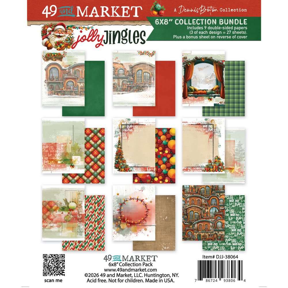 49 & Market - Jolly Jingles – 6 x 8 Collection Pack