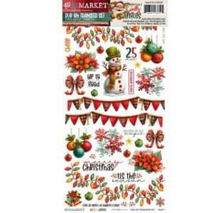 49 & Market - Jolly Jingles – Rub-On Transfer Set, Blendable
