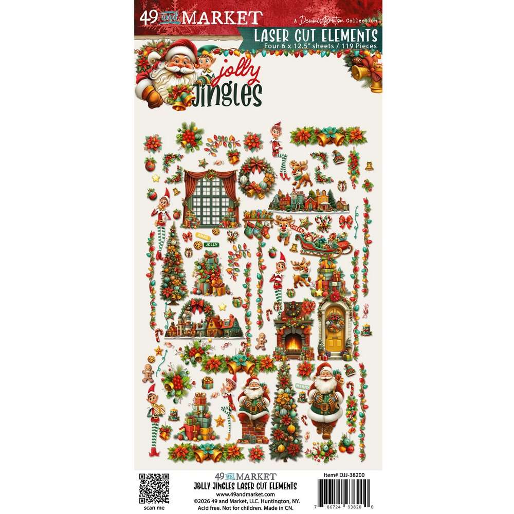 49 & Market - Jolly Jingles – Laser Cut Elements