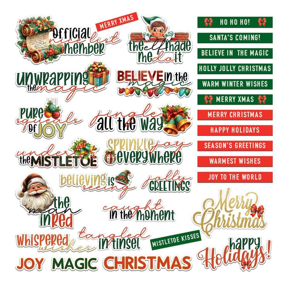 49 & Market - Jolly Jingles – Chipboard Set - Image 2