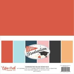 Echo Park - Happy Graduation - Solids Kit 12x12"
