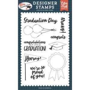 Echo Park - Happy Graduation - Stamp Set, Graduation Day