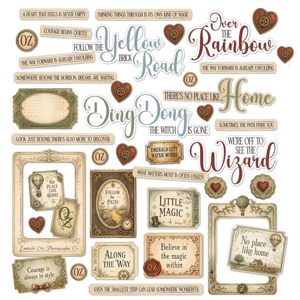 49 & Market - Chronicles of Oz – Chipboard Set - Image 2