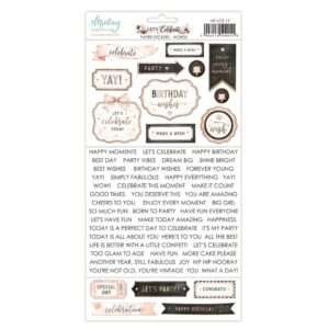 Mintay - Let's Celebrate - Paper Stickers, Words