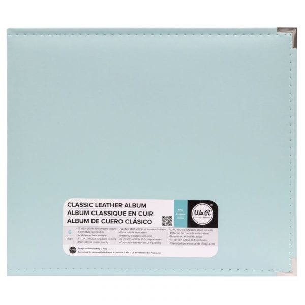 WeR Classic Leather 3Ring 12x12 Album - Mint