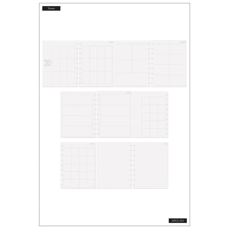 Happy Planner – Clear Sticker Planning Guide, CLASSIC – ScrapBoutique