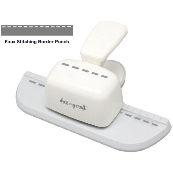 Dress My Craft Border Punch - Faux Stitching