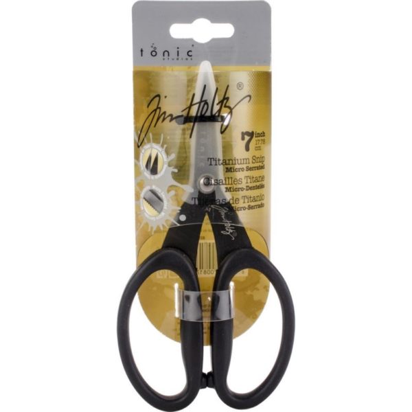 Tim Holtz - Non-Stick Micro Serrated Scissors 7"